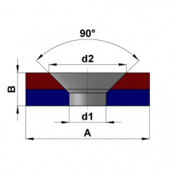 Kit de fixation magnétique de 42 mm de diamètre