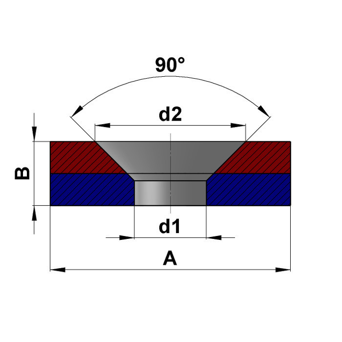 Kit de fixation magnétique de 42 mm de diamètre
