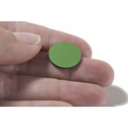 Découpure de feuille magnétique de diamètre 15 mm vert