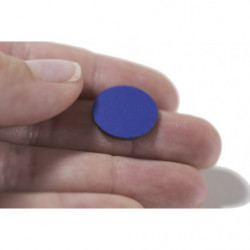 Découpure de feuille magnétique de diamètre 15 mm bleu
