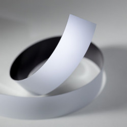 Bande magnétique 40x0,6 mm blanche