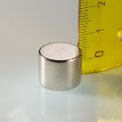 Aimant Néodyme cylindre diam. 15x12 N 80 °C, VMM4-N35