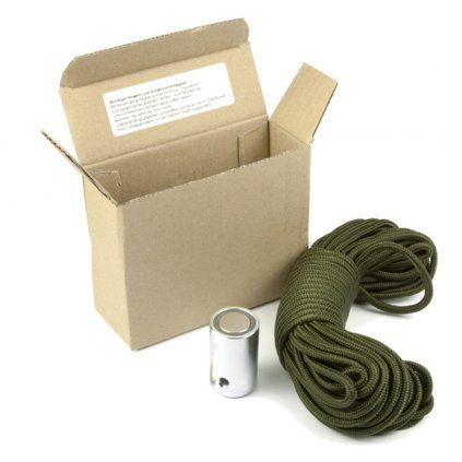 Kit de pêche à l’aimant pour débutants avec aimant de 30 × 50 mm et corde de 15 mètres